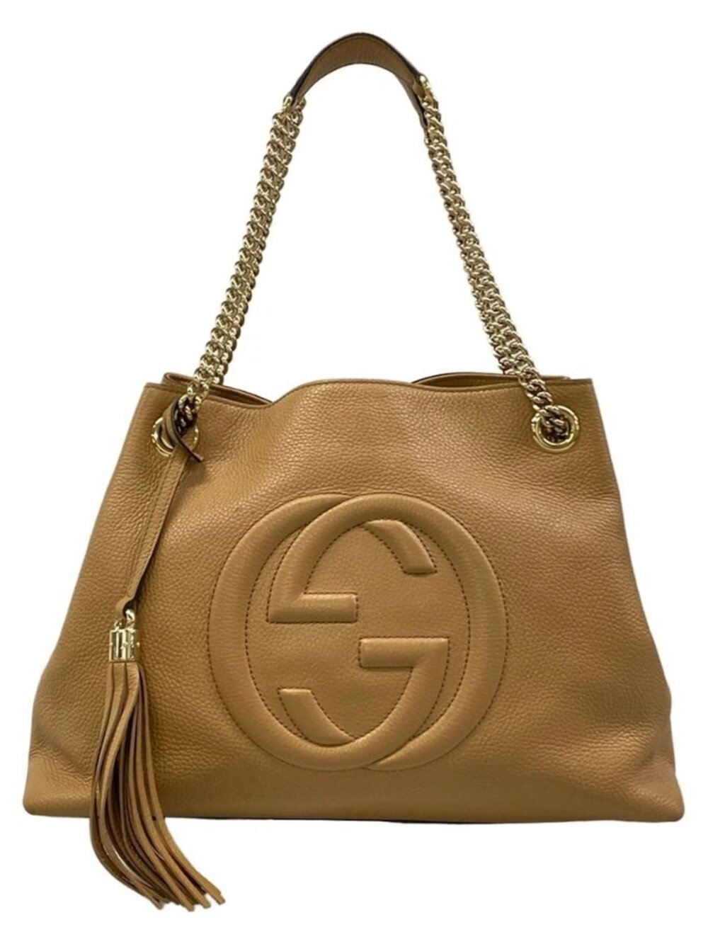 GUCCI Soho 536196 Light Brown Leather - Shoulder Bag